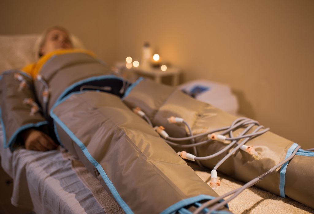 pressoterapia macchinario in funzione